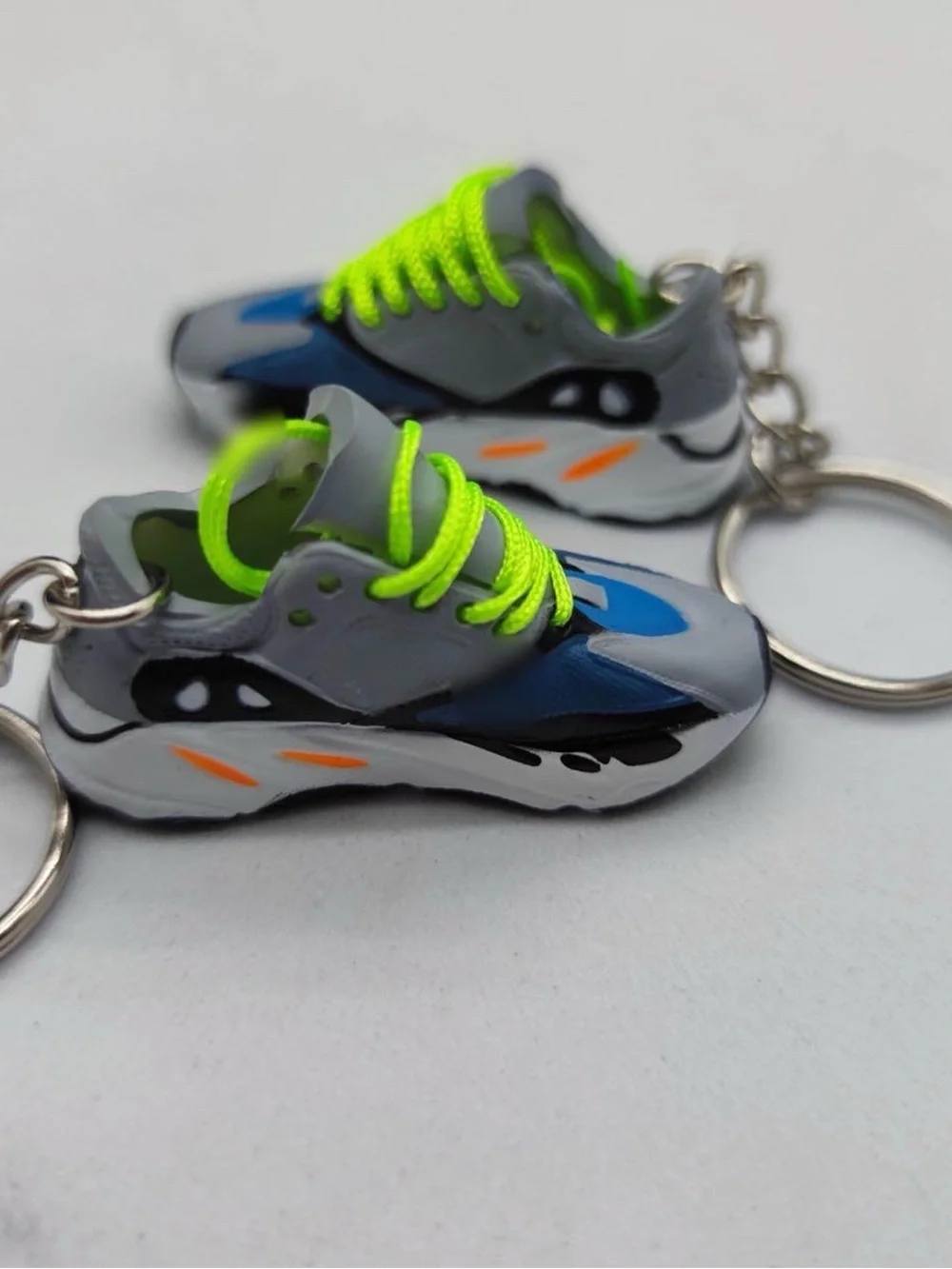 Black & White Sneaker Keychain | Mini Shoe Charm